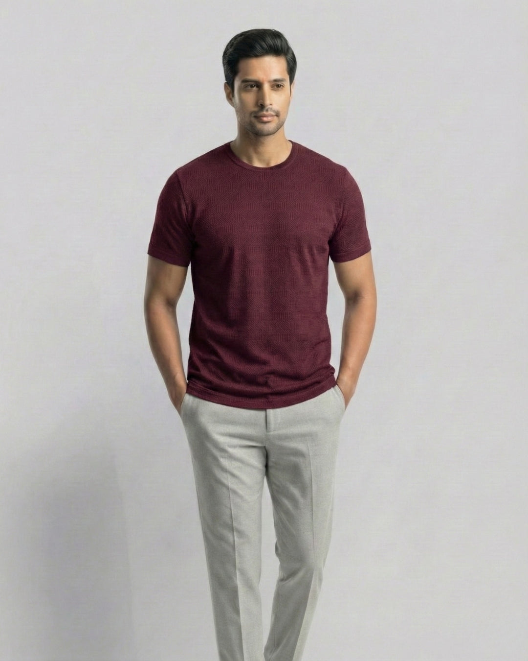 Jacquard Imperial T-shirt Wine