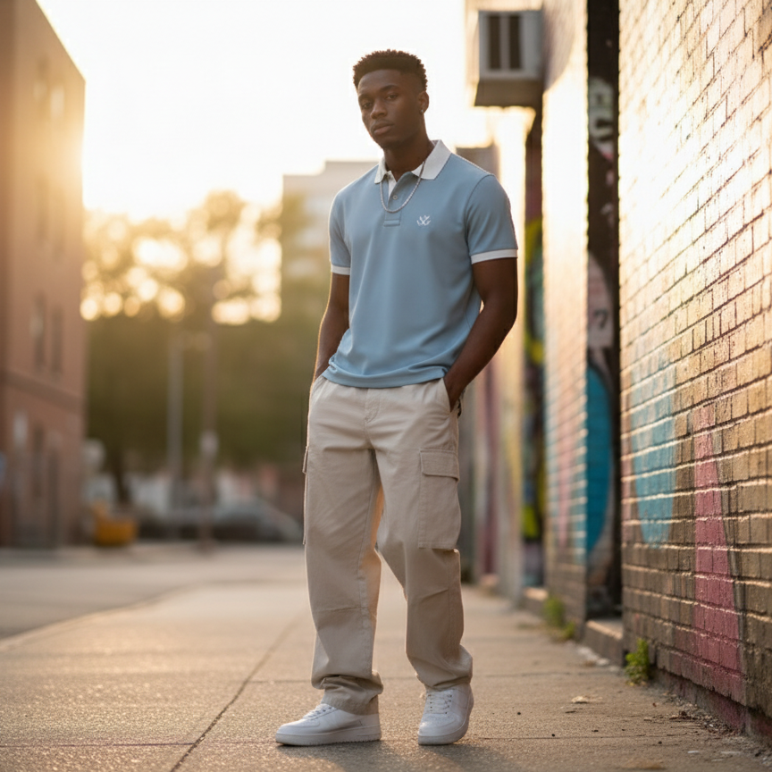 The Wempire Polo Sky Blue