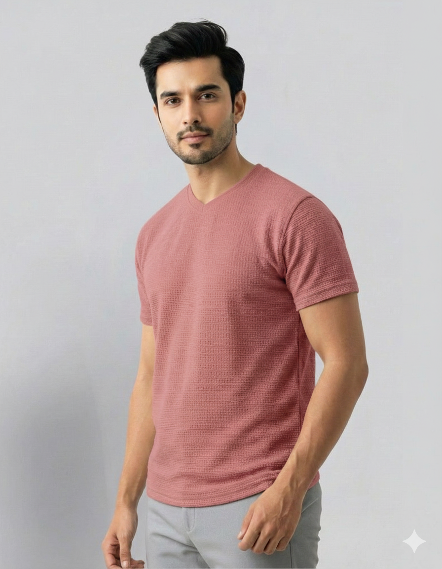 V  neck Tee's