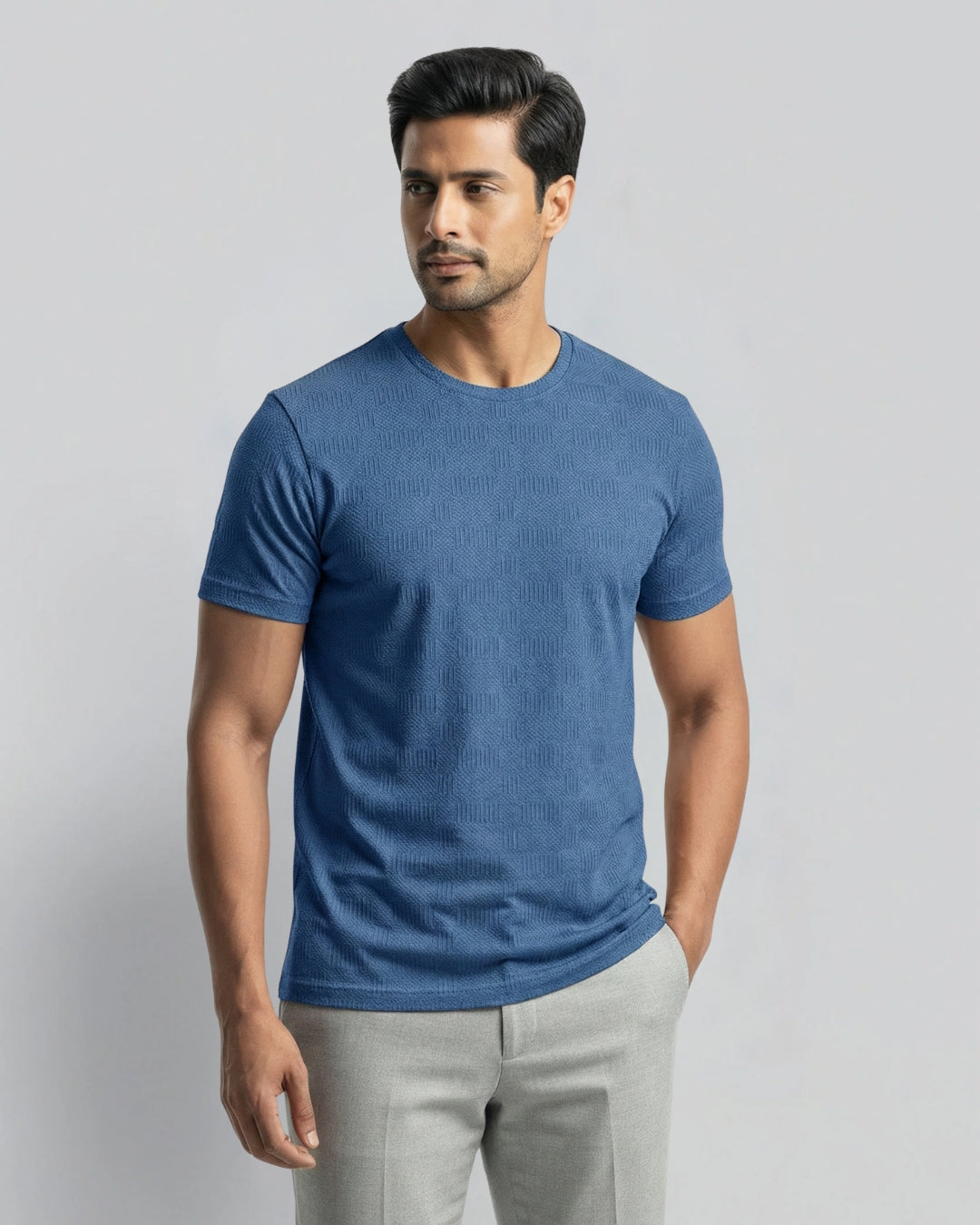 Jacquard Imperial T-shirt Royal Blue