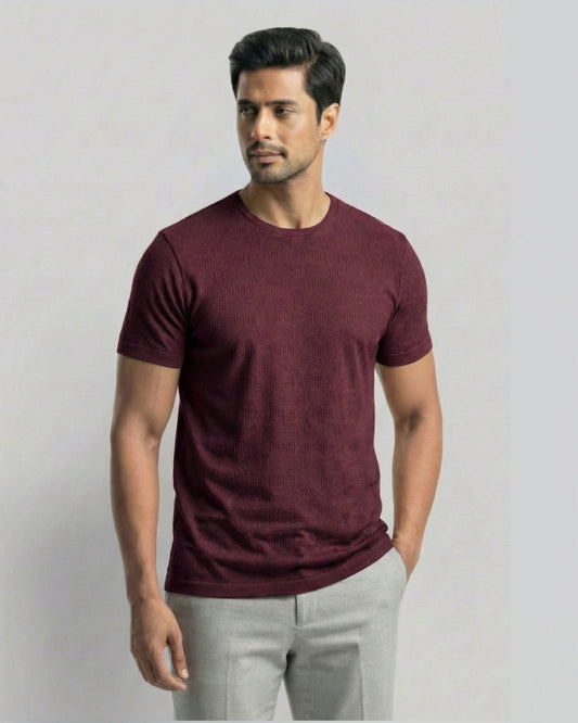 Jacquard Imperial T-shirt Wine