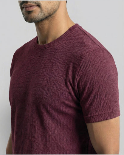 Jacquard Imperial T-shirt Wine